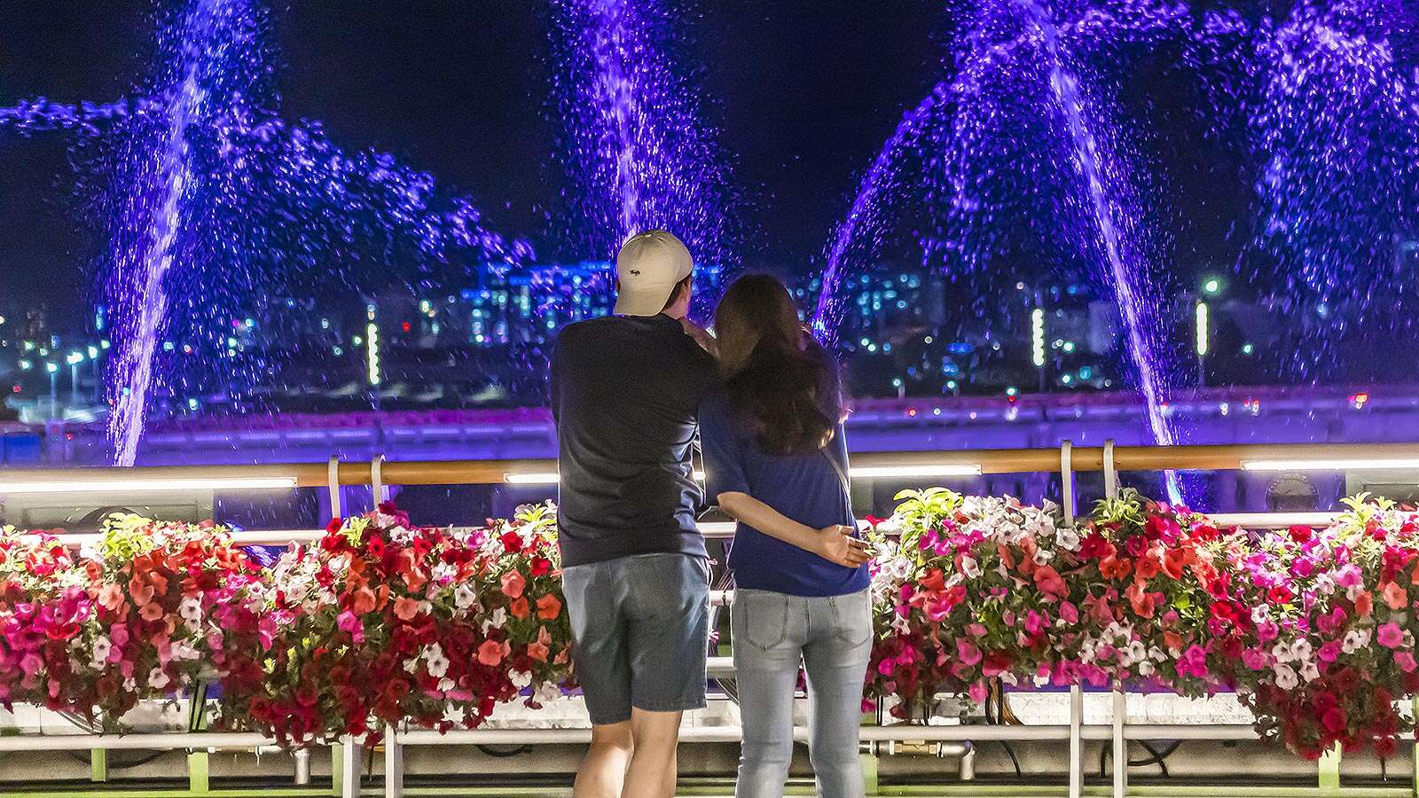 Wolhwa Street Park Night Fountain Show Enjoyers's Night is<br>More Beautiful Than Its Day