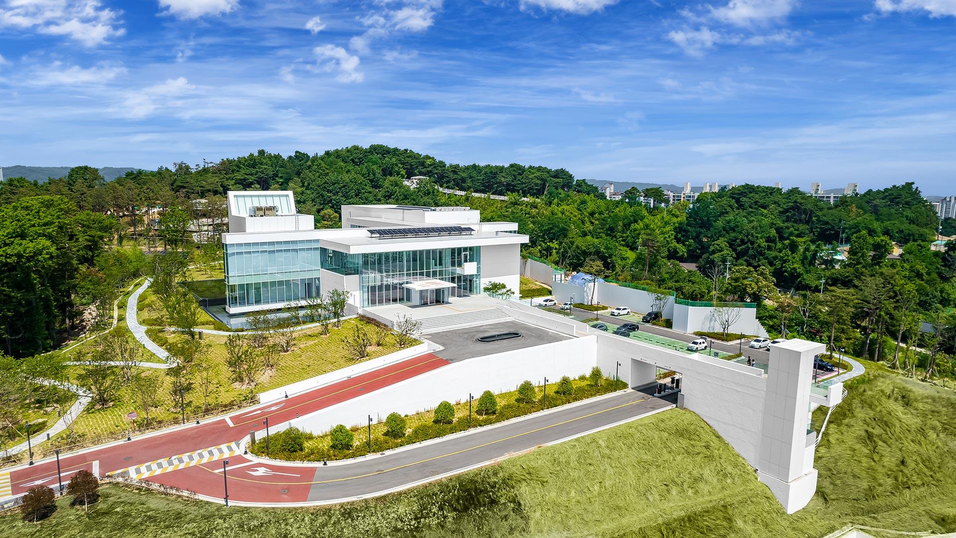 상공에서 보이는 솔올미술관 전경 02