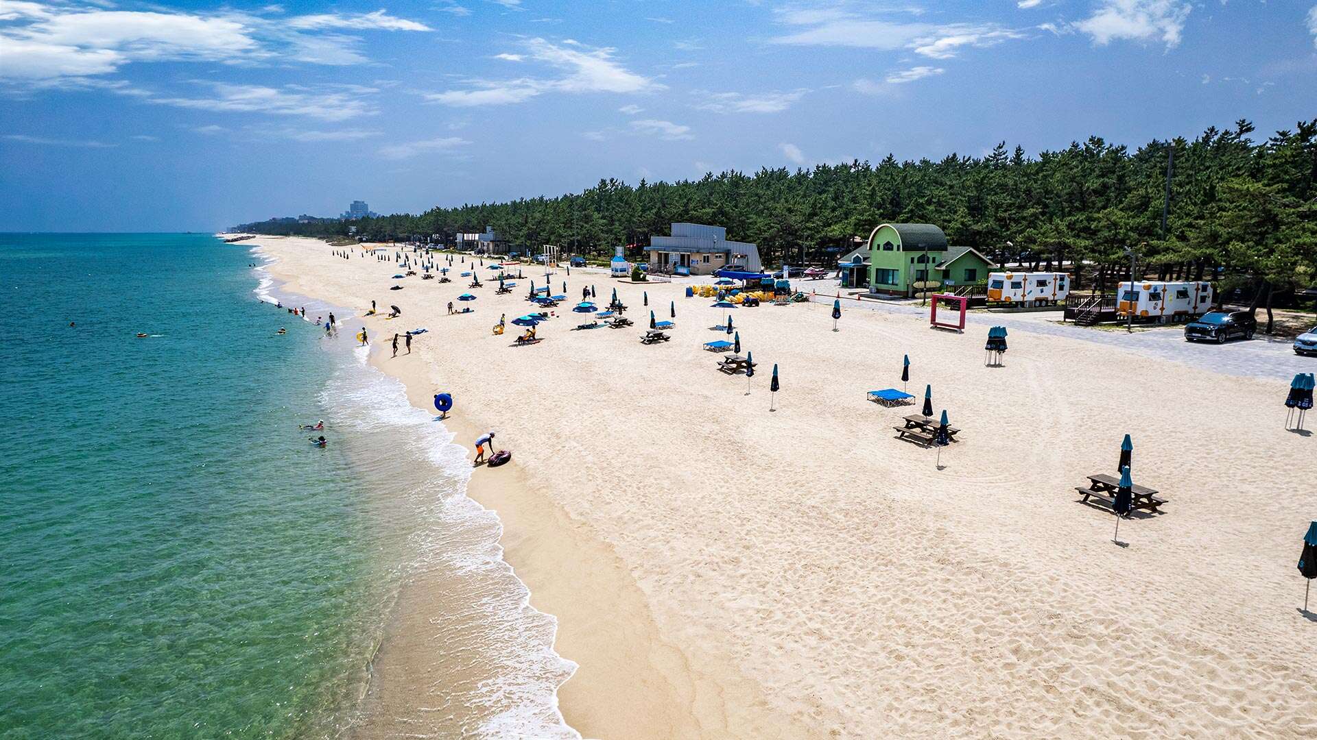 상공에서 보이는 연곡해변 01